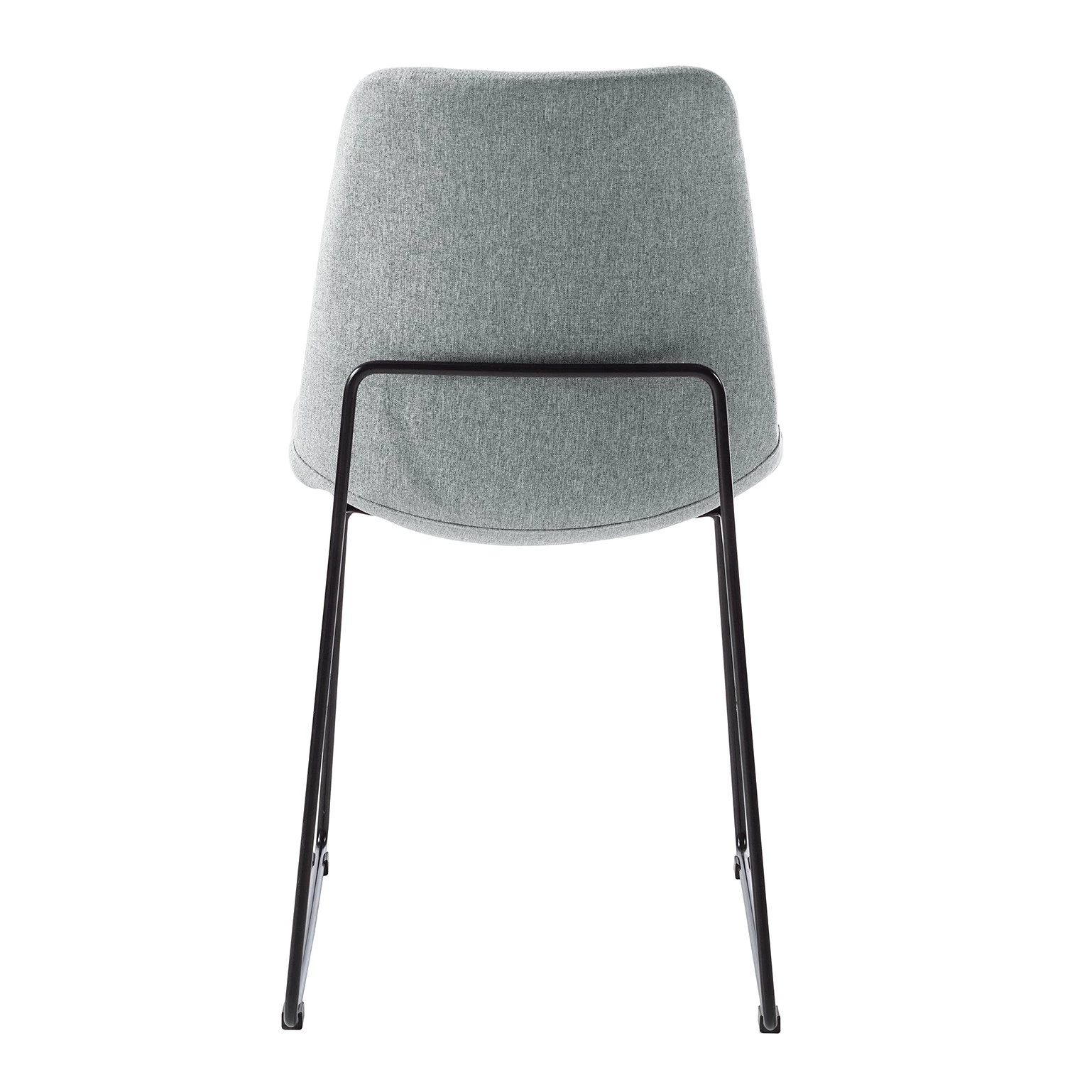 Fredriks Chaise capitonnée Molong - Tissu / Métal - Gris / Noir 8 Fredriks Chaise capitonnée Molong - Tissu / Métal - Gris / Noir – Image 6