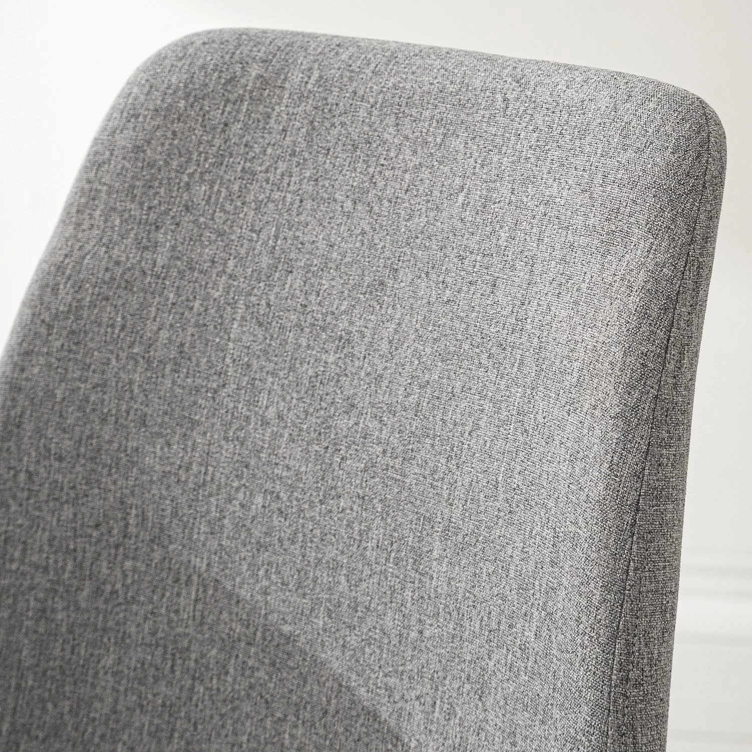 Fredriks Chaise capitonnée Molong - Tissu / Métal - Gris / Noir 9 Fredriks Chaise capitonnée Molong - Tissu / Métal - Gris / Noir – Image 7