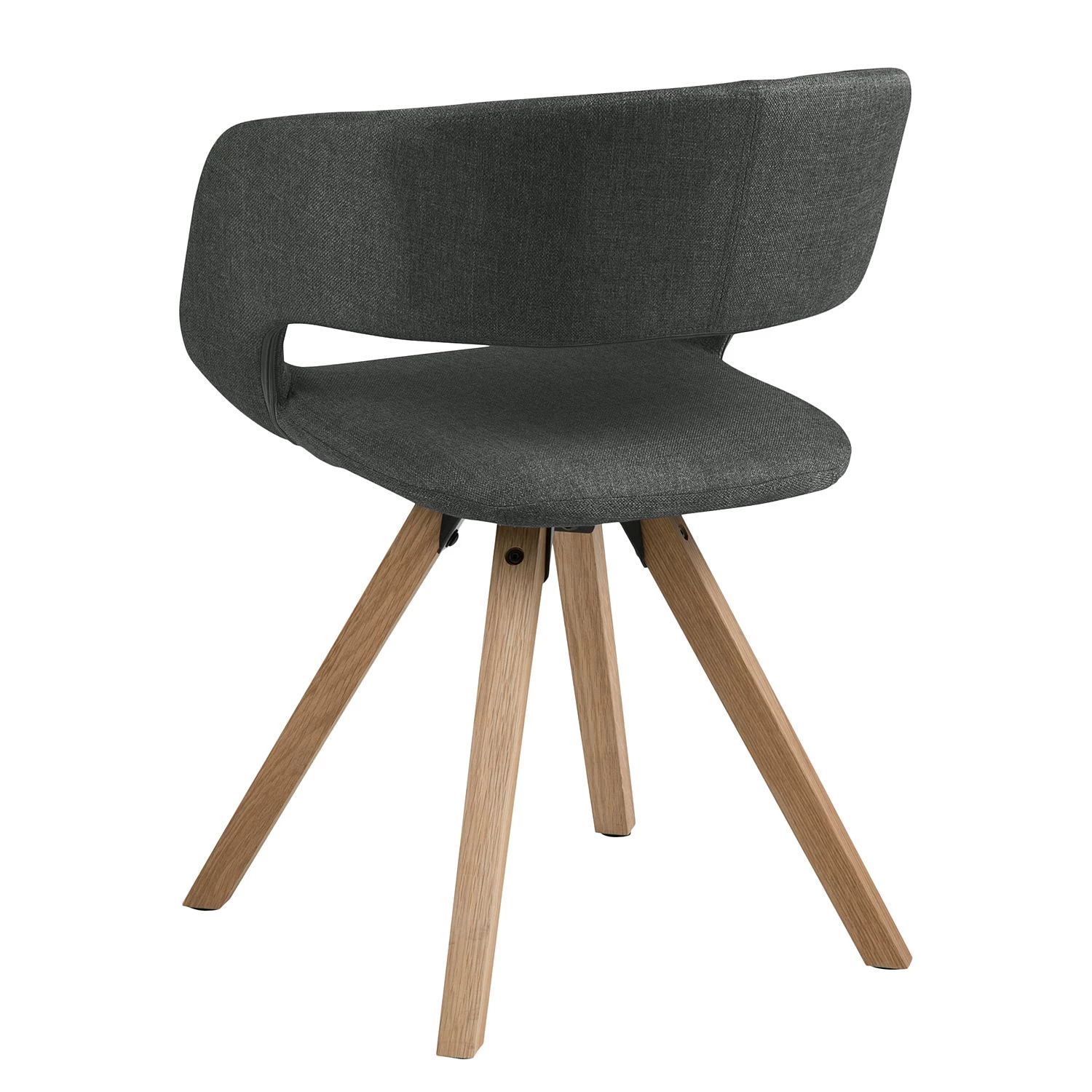 Mørteens Chaise à accoudoirs Buggio - Tissu / Hévéa massif - Tissu Cors: Gris foncé - 1 chaise 8 Mørteens Chaise à accoudoirs Buggio - Tissu / Hévéa massif - Tissu Cors: Gris foncé - 1 chaise – Image 6