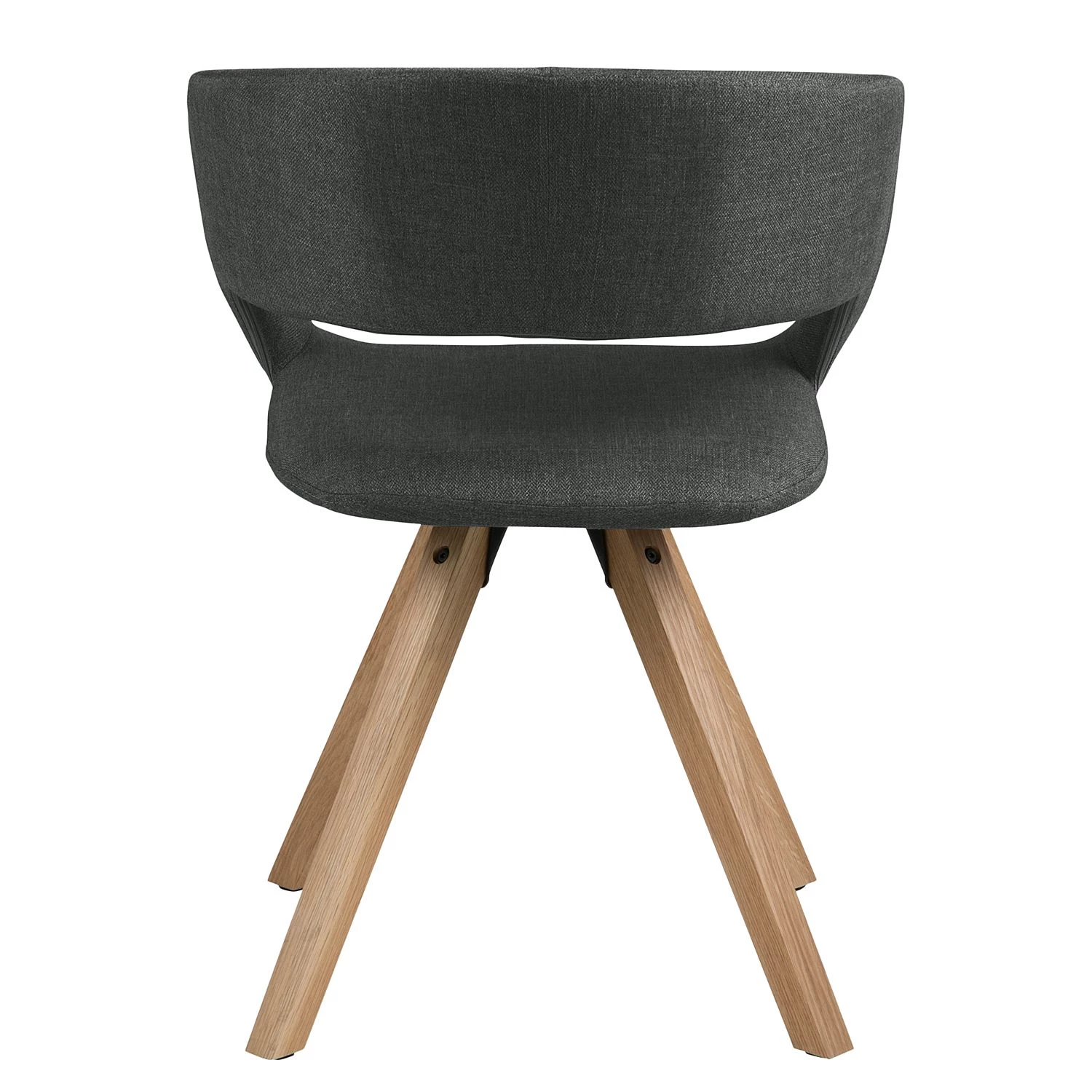 Mørteens Chaise à accoudoirs Buggio - Tissu / Hévéa massif - Tissu Cors: Gris foncé - 1 chaise 9 Mørteens Chaise à accoudoirs Buggio - Tissu / Hévéa massif - Tissu Cors: Gris foncé - 1 chaise – Image 7