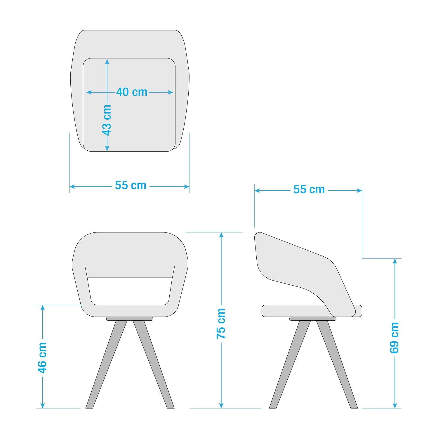 Mørteens Chaise à accoudoirs Buggio - Tissu / Hévéa massif - Tissu Cors: Gris foncé - 1 chaise 17 Mørteens Chaise à accoudoirs Buggio - Tissu / Hévéa massif - Tissu Cors: Gris foncé - 1 chaise – Image 15