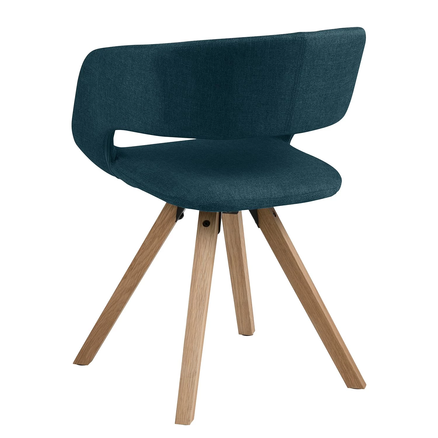 Mørteens Chaise à accoudoirs Buggio - Tissu / Hévéa massif - Tissu Cors: Bleu jean - 1 chaise 8 Mørteens Chaise à accoudoirs Buggio - Tissu / Hévéa massif - Tissu Cors: Bleu jean - 1 chaise – Image 6