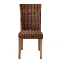 Wolf-Möbel Chaises Bali II (lot de 2) - Rotin / Bois de suar massif - Marron / Suar -Chaises Soldes 2022 1000164657 190822 11012900008 DETAILS P000000001000164657