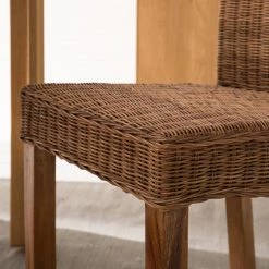 Wolf-Möbel Chaises Bali II (lot de 2) - Rotin / Bois de suar massif - Marron / Suar -Chaises Soldes 2022 1000164657 190909 12382000016 DETAILS P000000001000164657