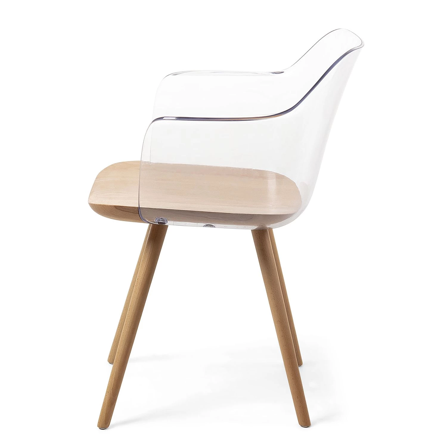 Norrwood Chaises à accoudoirs Krem (lot de 2) - Translucide 4 Norrwood Chaises à accoudoirs Krem (lot de 2) - Translucide – Image 2