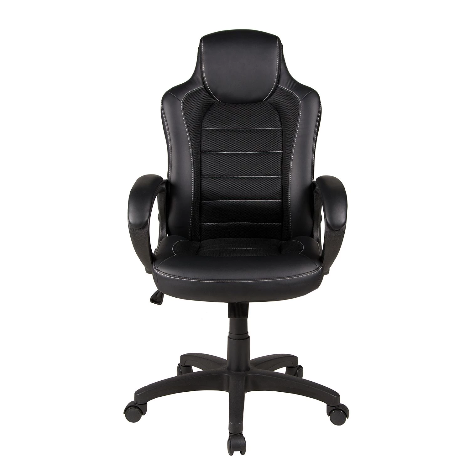 Duo Collection Fauteuil de direction Joris - Imitation cuir / Matière plastique - Noir 9 Duo Collection Fauteuil de direction Joris - Imitation cuir / Matière plastique - Noir – Image 7