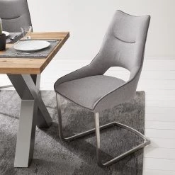 Fredriks Chaises cantilever Nidri (lot de 2) - Tissage à plat / Acier inoxydable - Gris clair 18 Fredriks Chaises cantilever Nidri (lot de 2) - Tissage à plat / Acier inoxydable - Gris clair -Chaises Soldes 2022 1000169167 191009 12154000012 MOOD DETAILS P000000001000169167 mood