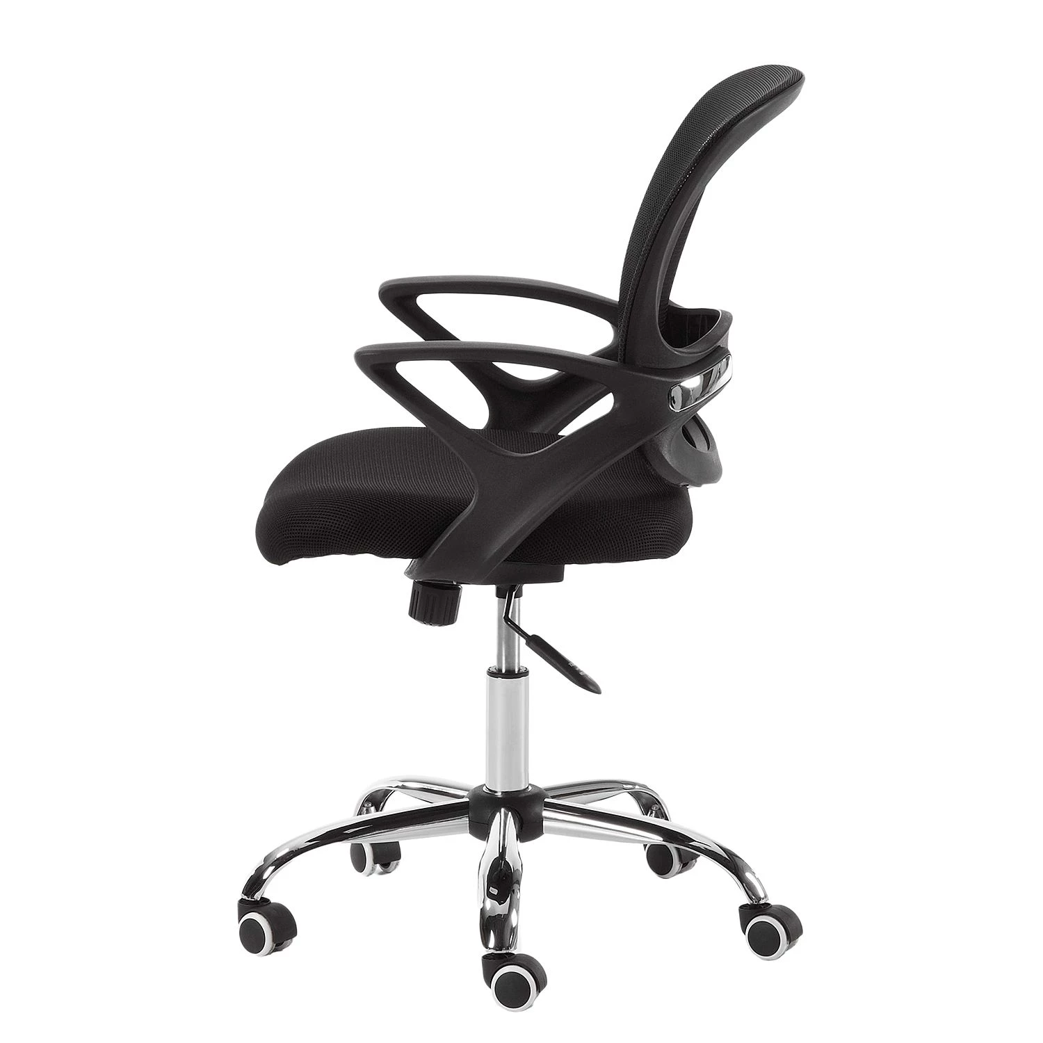 Loftscape Chaise pivotante Douglin - Mesh / Matière plastique - Noir / Argenté 4 Loftscape Chaise pivotante Douglin - Mesh / Matière plastique - Noir / Argenté – Image 2