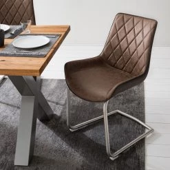 Fredriks Chaises cantilever Saval III (lot de 2) - Imitation cuir / Acier inoxydable - Marron vintage 17 Fredriks Chaises cantilever Saval III (lot de 2) - Imitation cuir / Acier inoxydable - Marron vintage -Chaises Soldes 2022 1000169676 191002 12143700016 MOOD DETAILS P000000001000169676 mood