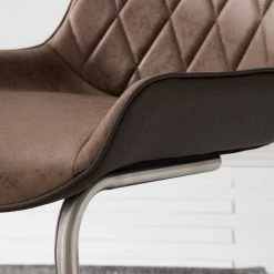 Fredriks Chaises cantilever Saval III (lot de 2) - Imitation cuir / Acier inoxydable - Marron vintage 24 Fredriks Chaises cantilever Saval III (lot de 2) - Imitation cuir / Acier inoxydable - Marron vintage -Chaises Soldes 2022 1000169676 191002 12143700017 DETAILS P000000001000169676