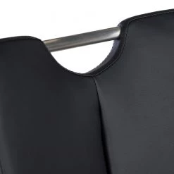 Fredriks Chaises cantilever Ratos (lot de 2) - Imitation cuir / Acier inoxydable - Noir -Chaises Soldes 2022 1000169678 220404 033 DETAILS P000000001000169678
