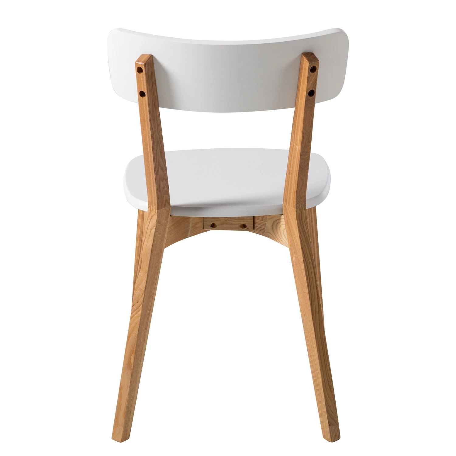 Mørteens Chaises Rob (lot de 2) - Partiellement en frêne massif - Blanc / Frêne 7 Mørteens Chaises Rob (lot de 2) - Partiellement en frêne massif - Blanc / Frêne – Image 5
