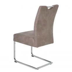 Loftscape Chaises cantilever Lopten II (lot de 2) - Imitation cuir / Acier - Chrome -Chaises Soldes 2022 1000171105 190418 11493400106 GALLERYIMAGES P000000001000171105