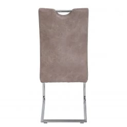 Loftscape Chaises cantilever Lopten II (lot de 2) - Imitation cuir / Acier - Chrome -Chaises Soldes 2022 1000171105 190418 11493400107 GALLERYIMAGES P000000001000171105