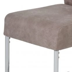 Loftscape Chaises cantilever Lopten II (lot de 2) - Imitation cuir / Acier - Chrome -Chaises Soldes 2022 1000171105 190418 11493400109 GALLERYIMAGES P000000001000171105