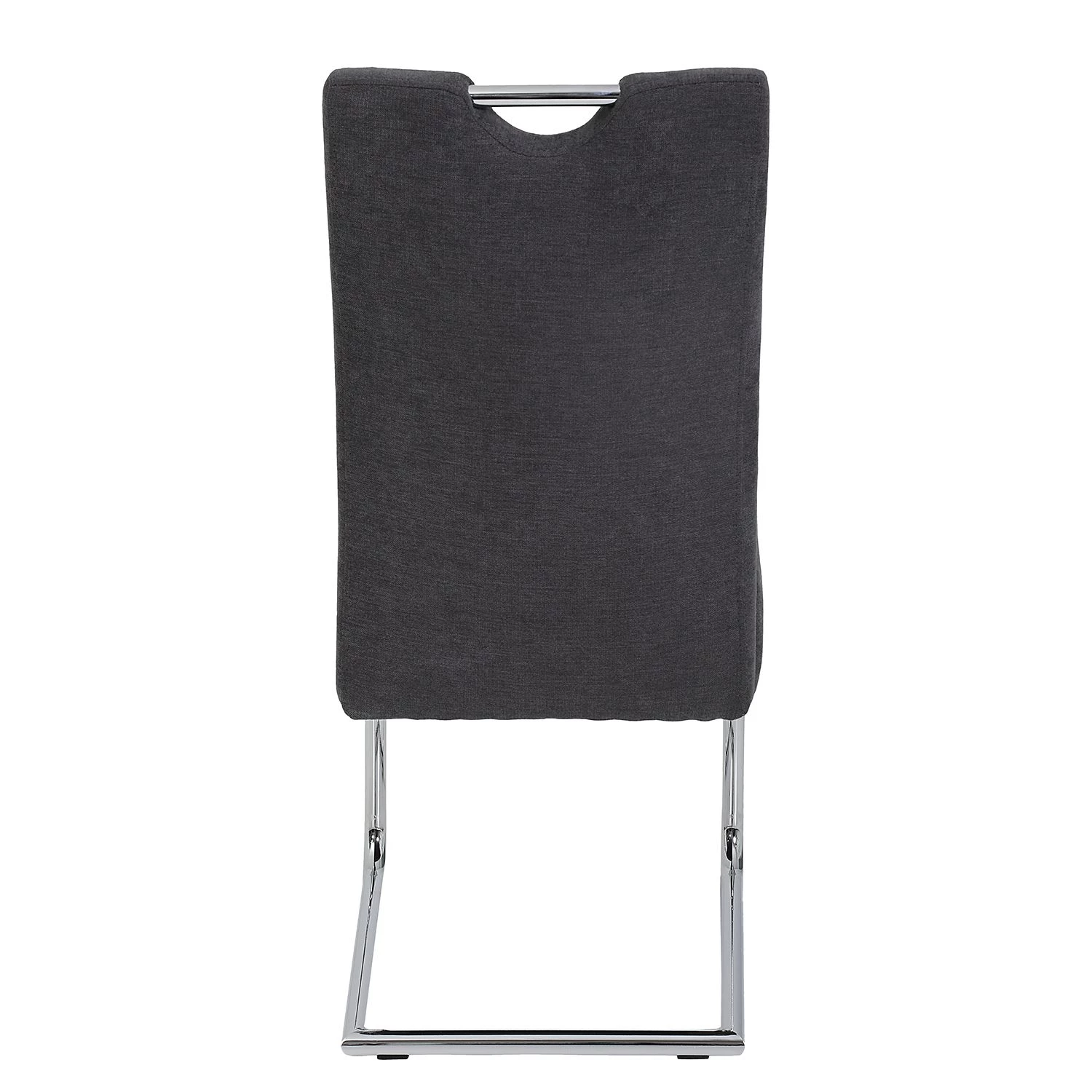 Loftscape Chaises cantilever Lopten I (lot de 2) - Tissu / Acier - Chrome 6 Loftscape Chaises cantilever Lopten I (lot de 2) - Tissu / Acier - Chrome – Image 4