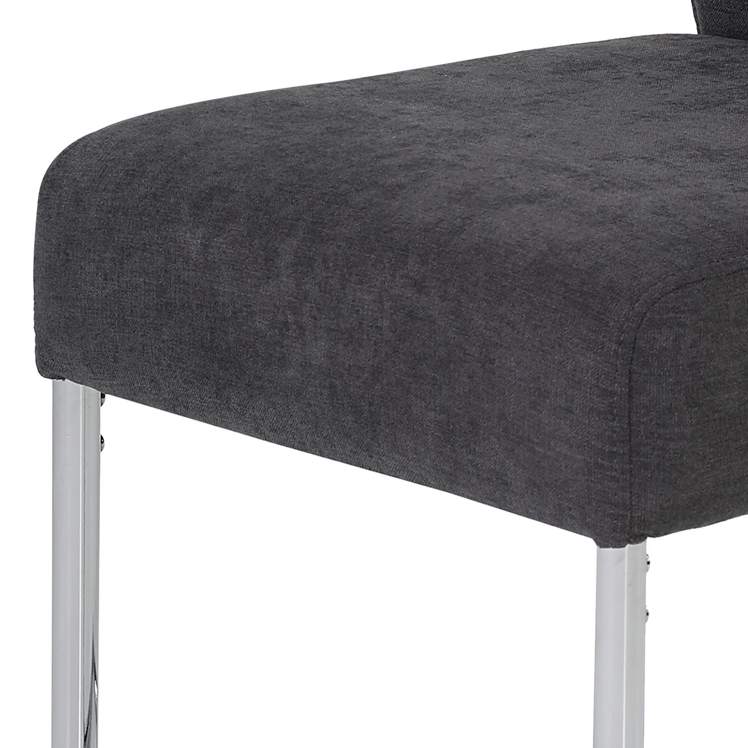 Loftscape Chaises cantilever Lopten I (lot de 2) - Tissu / Acier - Chrome 8 Loftscape Chaises cantilever Lopten I (lot de 2) - Tissu / Acier - Chrome – Image 6