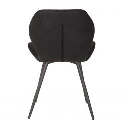 Loftscape Chaises Ripley (lot de 4) - Microfibre / Acier - Anthracite - Anthracite -Chaises Soldes 2022 1000171122 190418 11494000208 GALLERYIMAGES P000000001000171122