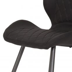 Loftscape Chaises Ripley (lot de 4) - Microfibre / Acier - Anthracite - Anthracite -Chaises Soldes 2022 1000171122 190418 11494000210 GALLERYIMAGES P000000001000171122