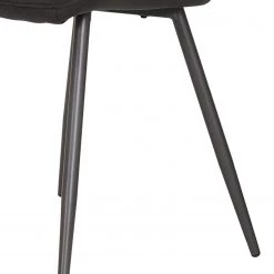 Loftscape Chaises Ripley (lot de 4) - Microfibre / Acier - Anthracite - Anthracite -Chaises Soldes 2022 1000171122 190418 11494000211 GALLERYIMAGES P000000001000171122