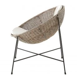 Ars manufacti Chaises à accoudoirs Metti - Rotin / Acier - Naturel / Noir -Chaises Soldes 2022 1000172216 190503 12120700116 GALLERYIMAGES P000000001000172216