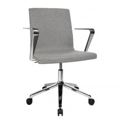 Topstar Chaise de bureau Cube III - Tissu / Acier - Chrome - Gris clair -Chaises Soldes 2022 1000173785 190517 10330100013 GALLERYIMAGES P000000001000173785