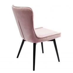 Kare Design Chaise capitonnée Black Marshall - Velours / Hêtre massif - Rose / Noir -Chaises Soldes 2022 1000174200 190515 06332600136 GALLERYIMAGES P000000001000174200