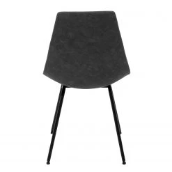 Tenzo Chaises capitonnées Alice (lot de 2) - Tissu / Métal - Chrome - Anthracite -Chaises Soldes 2022 1000175519 200130 06014500002 DETAILS P000000001000175519