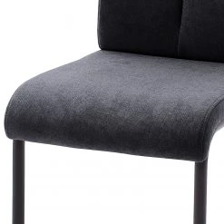 Loftscape Chaises cantilever Ingal - Tissage à plat / Métal - Anthracite / Noir mat - Lot de 2 -Chaises Soldes 2022 1000176442 190701 15483500034 GALLERYIMAGES P000000001000176442