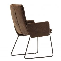 Red Living Chaise à accoudoirs Parks - Marron vintage -Chaises Soldes 2022 1000176445 210302 08270900022 DETAILS P000000001000176445