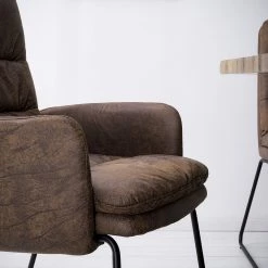 Red Living Chaise à accoudoirs Parks - Marron vintage -Chaises Soldes 2022 1000176445 210302 08271400024 DETAILS P000000001000176445