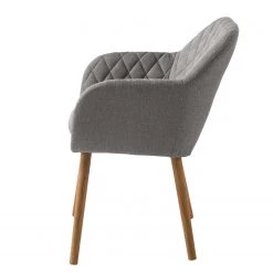 Mørteens Chaise à accoudoirs Amalis - Tissu / Chêne massif - Gris / Chêne 18 Mørteens Chaise à accoudoirs Amalis - Tissu / Chêne massif - Gris / Chêne -Chaises Soldes 2022 1000176578 191017 10280500010 DETAILS P000000001000176578