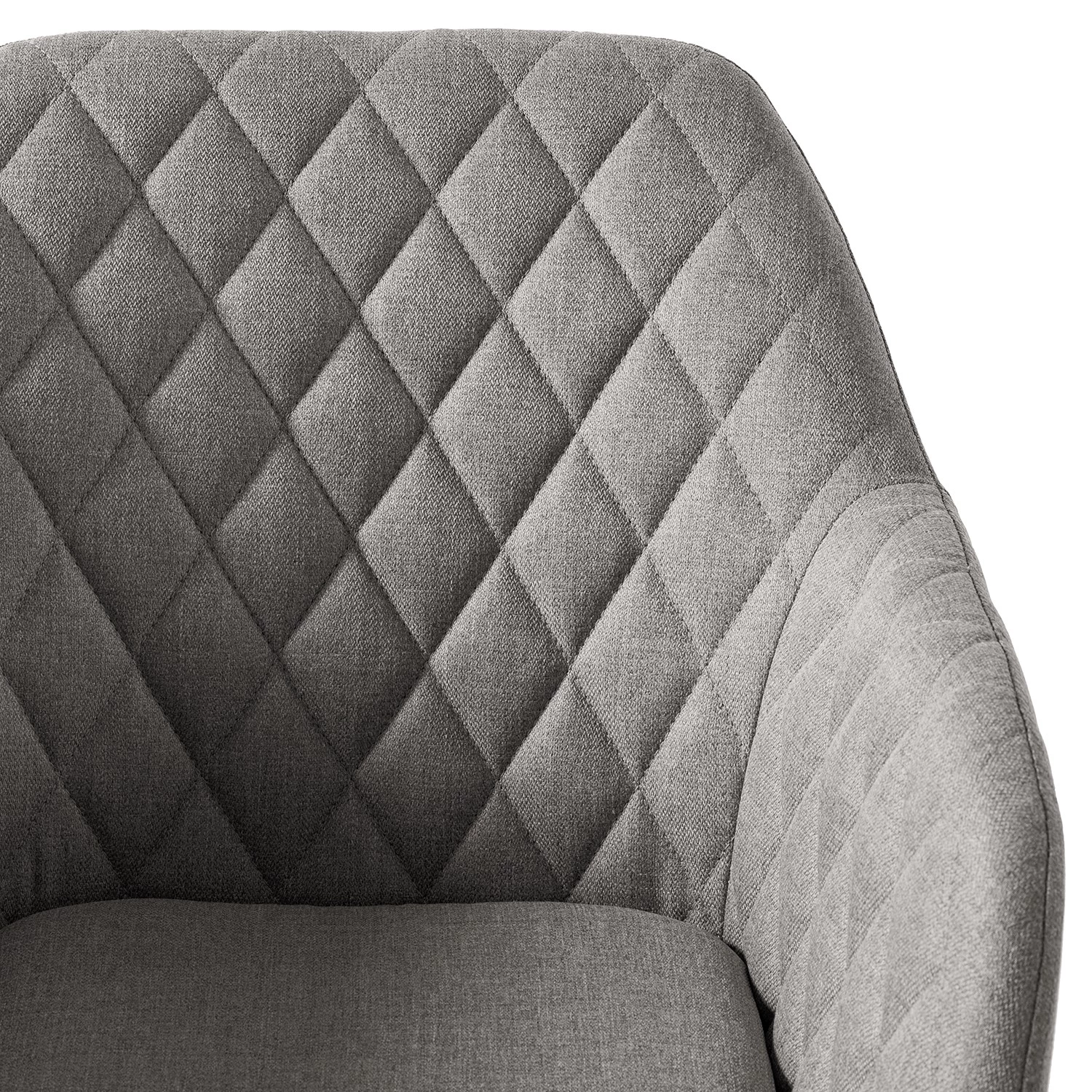 Mørteens Chaise à accoudoirs Amalis - Tissu / Chêne massif - Gris / Chêne 13 Mørteens Chaise à accoudoirs Amalis - Tissu / Chêne massif - Gris / Chêne – Image 11