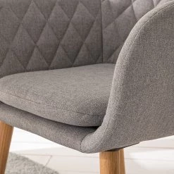 Mørteens Chaise à accoudoirs Amalis - Tissu / Chêne massif - Gris / Chêne 22 Mørteens Chaise à accoudoirs Amalis - Tissu / Chêne massif - Gris / Chêne -Chaises Soldes 2022 1000176578 200212 11371700008 DETAILS P000000001000176578