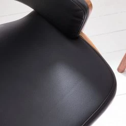 Studio Copenhagen Chaise de bureau Elzito - Imitation cuir / Acier - Noir / Chrome -Chaises Soldes 2022 1000176721 190614 12071600103 GALLERYIMAGES P000000001000176721