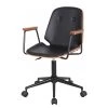 Mørteens Chaise de bureau pivotante Ganalu II - Imitation cuir - Noir / Noyer -Chaises Soldes 2022 1000176723 190614 12071900123 IMAGE P000000001000176723