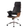 Studio Copenhagen Fauteuil de direction Zevia - Noir / Noyer -Chaises Soldes 2022 1000176736 190614 12073000207 IMAGE P000000001000176736