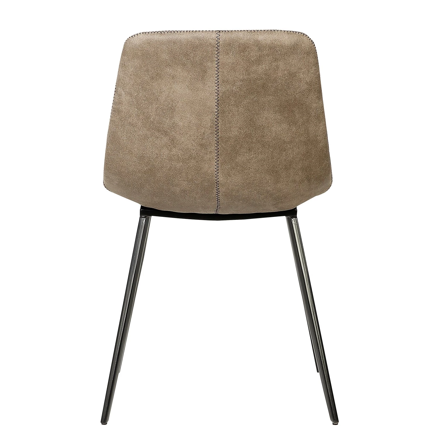 Ars manufacti Chaises Teini (lot de 2) - microfibre / Acier - Microfibre Colby: Cappuccino vintage 7 Ars manufacti Chaises Teini (lot de 2) - microfibre / Acier - Microfibre Colby: Cappuccino vintage – Image 5