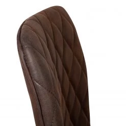 Ars manufacti Chaise capitonnée Tervo - microfibre / Acier - Microfibre Colby: Marron foncé vintage - Lot de 2 -Chaises Soldes 2022 1000176747 201013 13591600053 DETAILS P000000001000176747