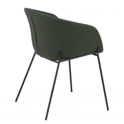 Norrwood Chaises à accoudoirs Baxa I - Feutre / Acier - Vert foncé -Chaises Soldes 2022 1000176897 190614 06442200053 GALLERYIMAGES P000000001000176897