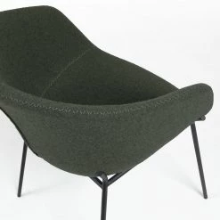 Norrwood Chaises à accoudoirs Baxa I - Feutre / Acier - Vert foncé -Chaises Soldes 2022 1000176897 190614 06442200054 GALLERYIMAGES P000000001000176897