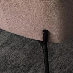 Mørteens Chaises à accoudoirs Menly - Tissu / Métal - Noir - Rose vieilli -Chaises Soldes 2022 1000179459 200122 12294700011 DETAILS P000000001000179459