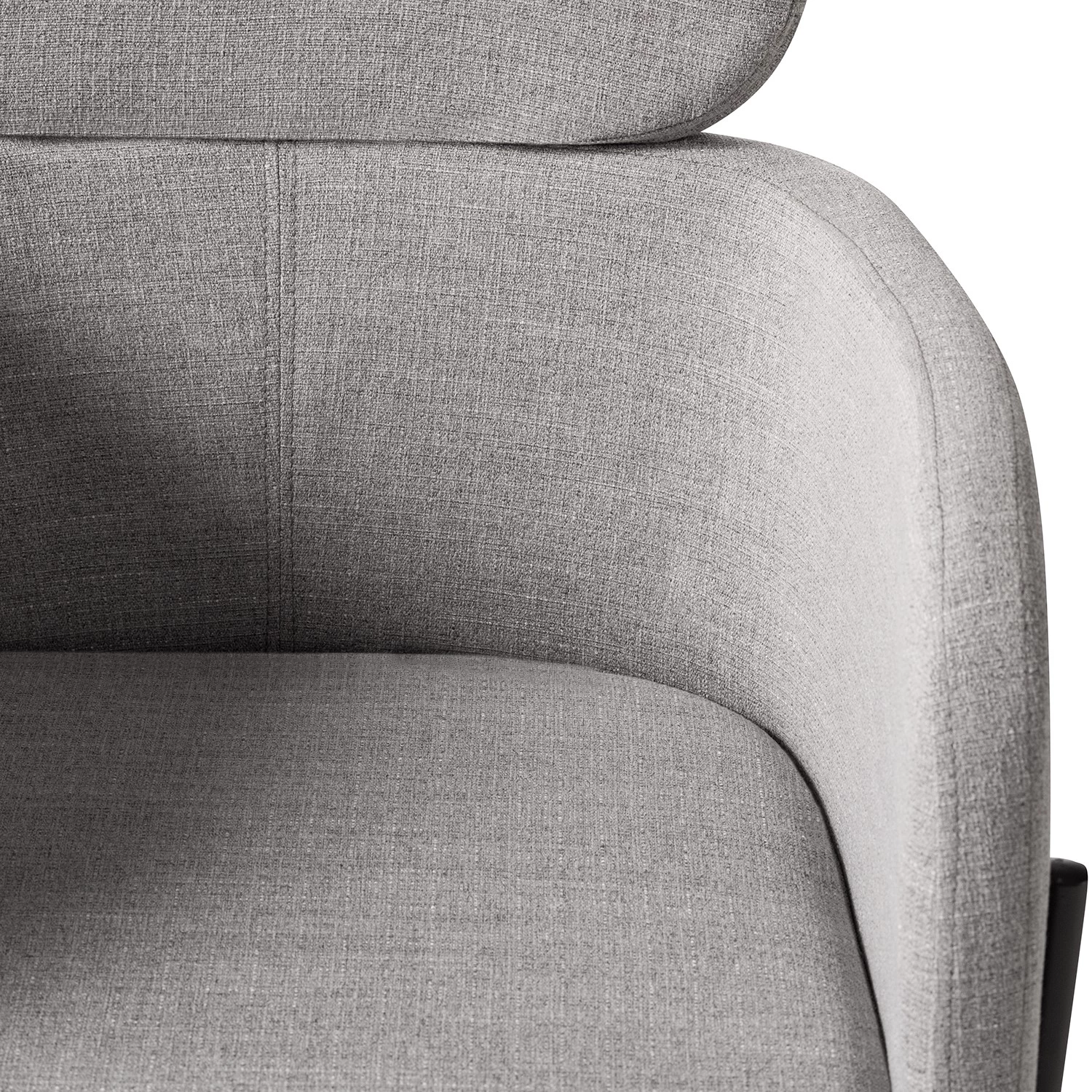 Mørteens Chaises à accoudoirs Menly - Tissu / Métal - Noir - Gris 12 Mørteens Chaises à accoudoirs Menly - Tissu / Métal - Noir - Gris – Image 10