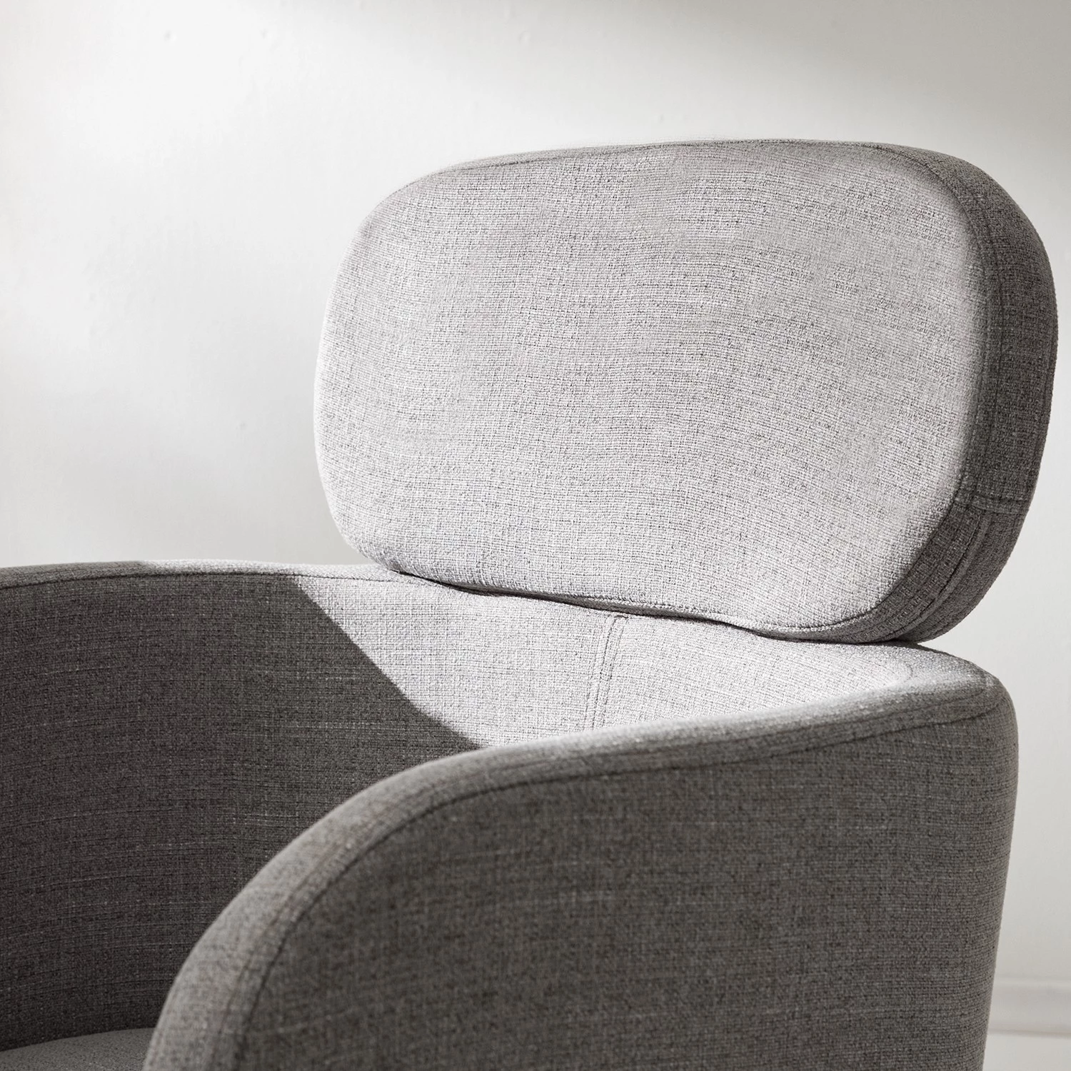 Mørteens Chaises à accoudoirs Menly - Tissu / Métal - Noir - Gris 13 Mørteens Chaises à accoudoirs Menly - Tissu / Métal - Noir - Gris – Image 11