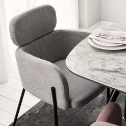 Mørteens Chaises à accoudoirs Menly - Tissu / Métal - Noir - Gris 31 Mørteens Chaises à accoudoirs Menly - Tissu / Métal - Noir - Gris -Chaises Soldes 2022 1000179460 200122 12294700021 DETAILS P000000001000179460