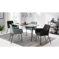 Mørteens Chaises à accoudoirs Mehle - Tissu / Métal - Noir - Anthracite 17 Mørteens Chaises à accoudoirs Mehle - Tissu / Métal - Noir - Anthracite -Chaises Soldes 2022 1000179467 200310 11380400038 MOOD DETAILS P000000001000179467 mood