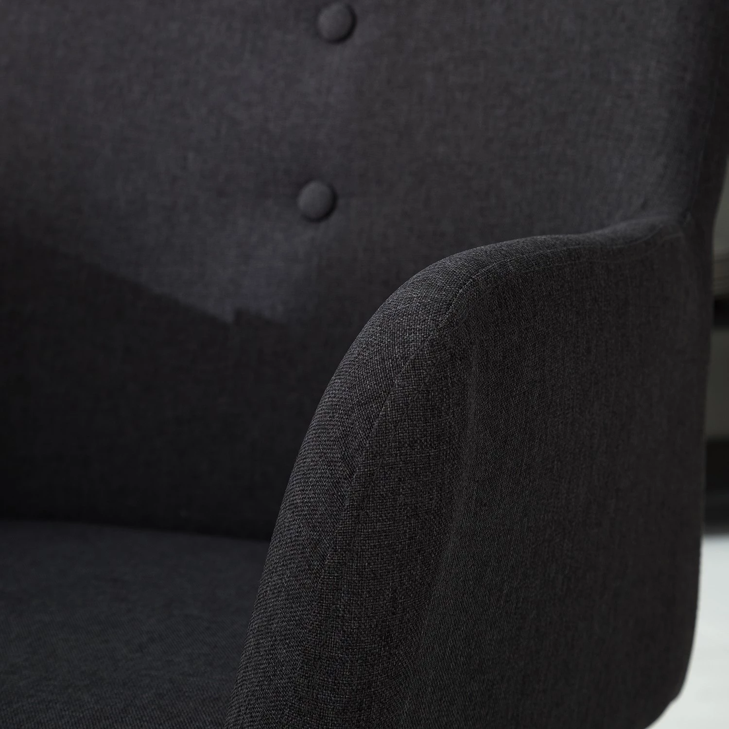 Mørteens Chaises à accoudoirs Mehle - Tissu / Métal - Noir - Anthracite 12 Mørteens Chaises à accoudoirs Mehle - Tissu / Métal - Noir - Anthracite – Image 10