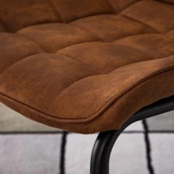 Fredriks Chaise cantilever Kemmel - Microfibre / Métal - Noir - Cognac - Lot de 2 25 Fredriks Chaise cantilever Kemmel - Microfibre / Métal - Noir - Cognac - Lot de 2 -Chaises Soldes 2022 1000179472 200122 12294800051 DETAILS P000000001000179472