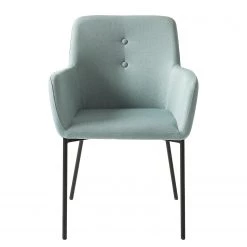 Mørteens Chaises à accoudoirs Mehle - Tissu / Métal - Noir - Vert menthe -Chaises Soldes 2022 1000179473 200131 13342900048 DETAILS P000000001000179473