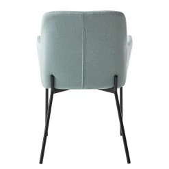 Mørteens Chaises à accoudoirs Mehle - Tissu / Métal - Noir - Vert menthe -Chaises Soldes 2022 1000179473 200131 13342900050 DETAILS P000000001000179473